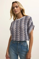 Ballast Crochet Stripe Top-Short Sleeves-Vixen Collection, Day Spa and Women's Boutique Located in Seattle, Washington
