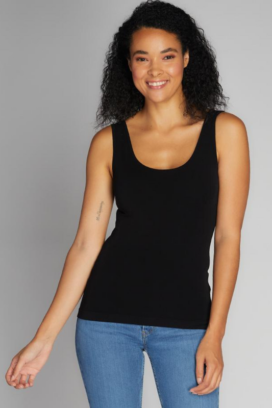 Bamboo Short Tank-Tank Tops-Vixen Collection, Day Spa and Women's Boutique Located in Seattle, Washington
