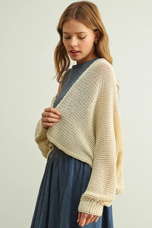 Barley Cropped Cardigan