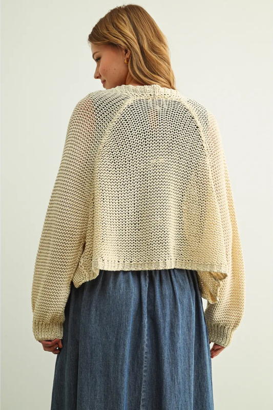 Barley Cropped Cardigan