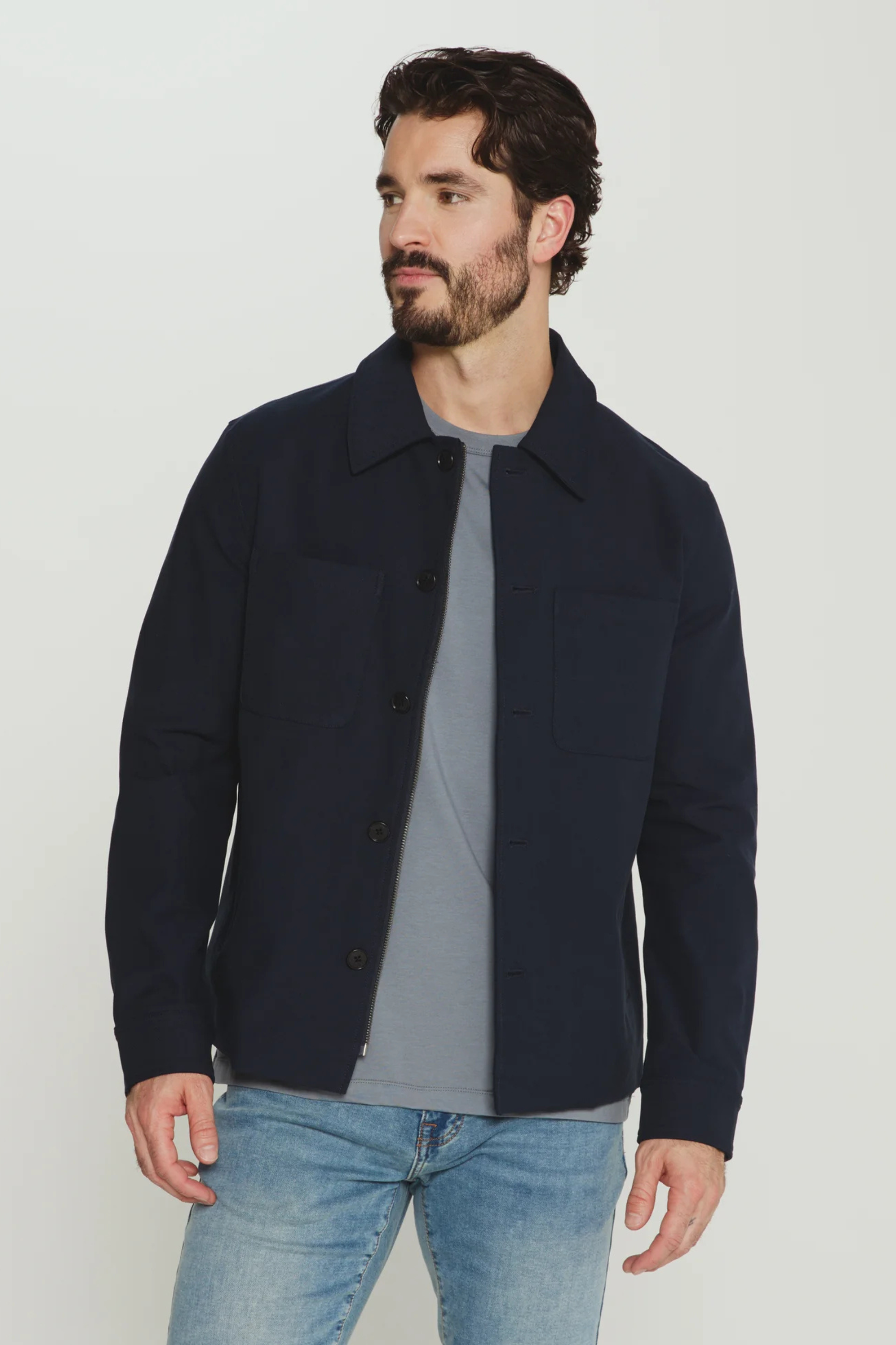 Baron Button Front Jacket-Men's Outerwear-Vixen Collection, Day Spa and Women's Boutique Located in Seattle, Washington