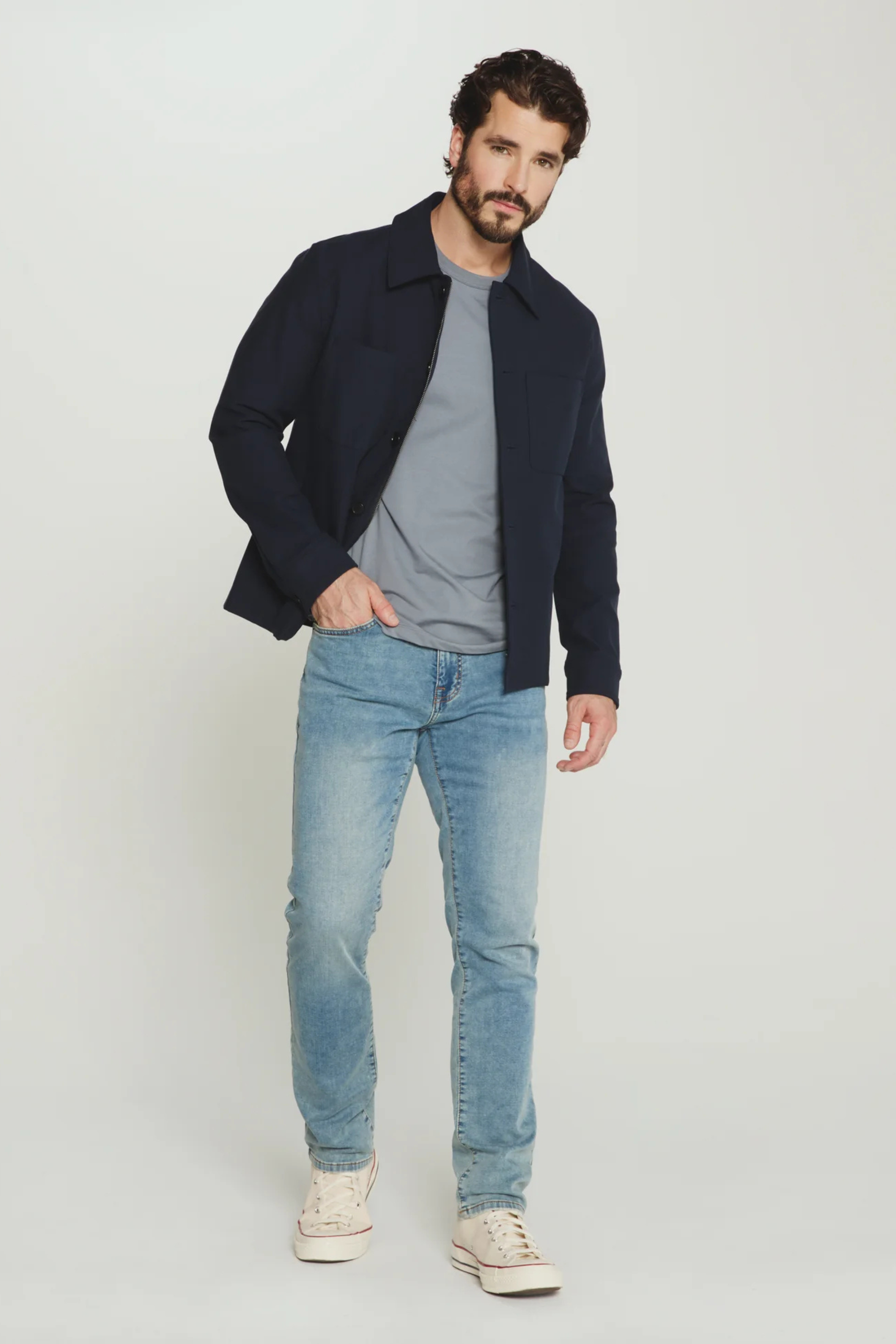 Baron Button Front Jacket-Men's Outerwear-Vixen Collection, Day Spa and Women's Boutique Located in Seattle, Washington