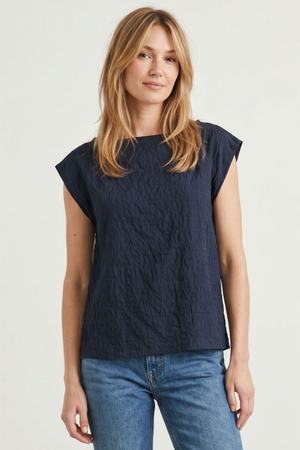Beach Days Boat Neck Blouse-Tops-Vixen Collection, Day Spa and Women's Boutique Located in Seattle, Washington
