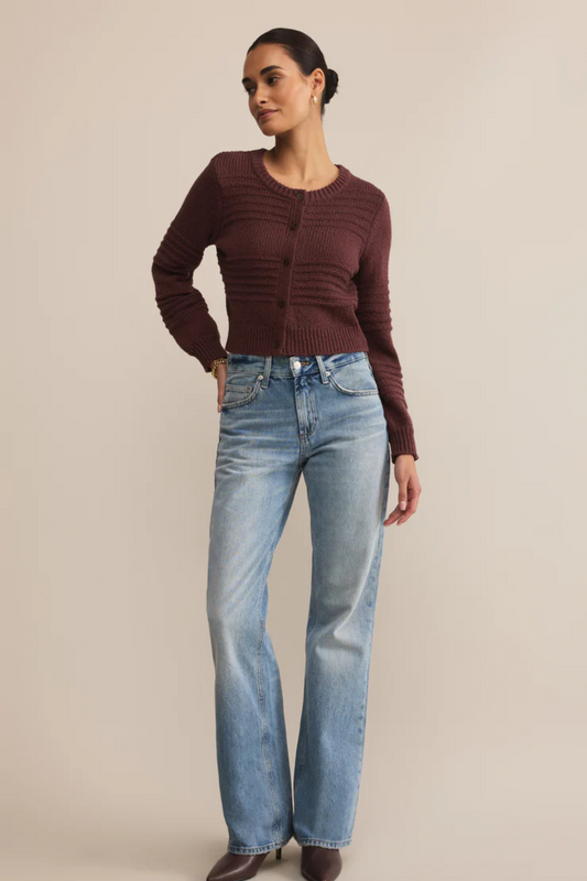 Z Supply Stripe Knit Cropped Cardigan | Vixen Collection