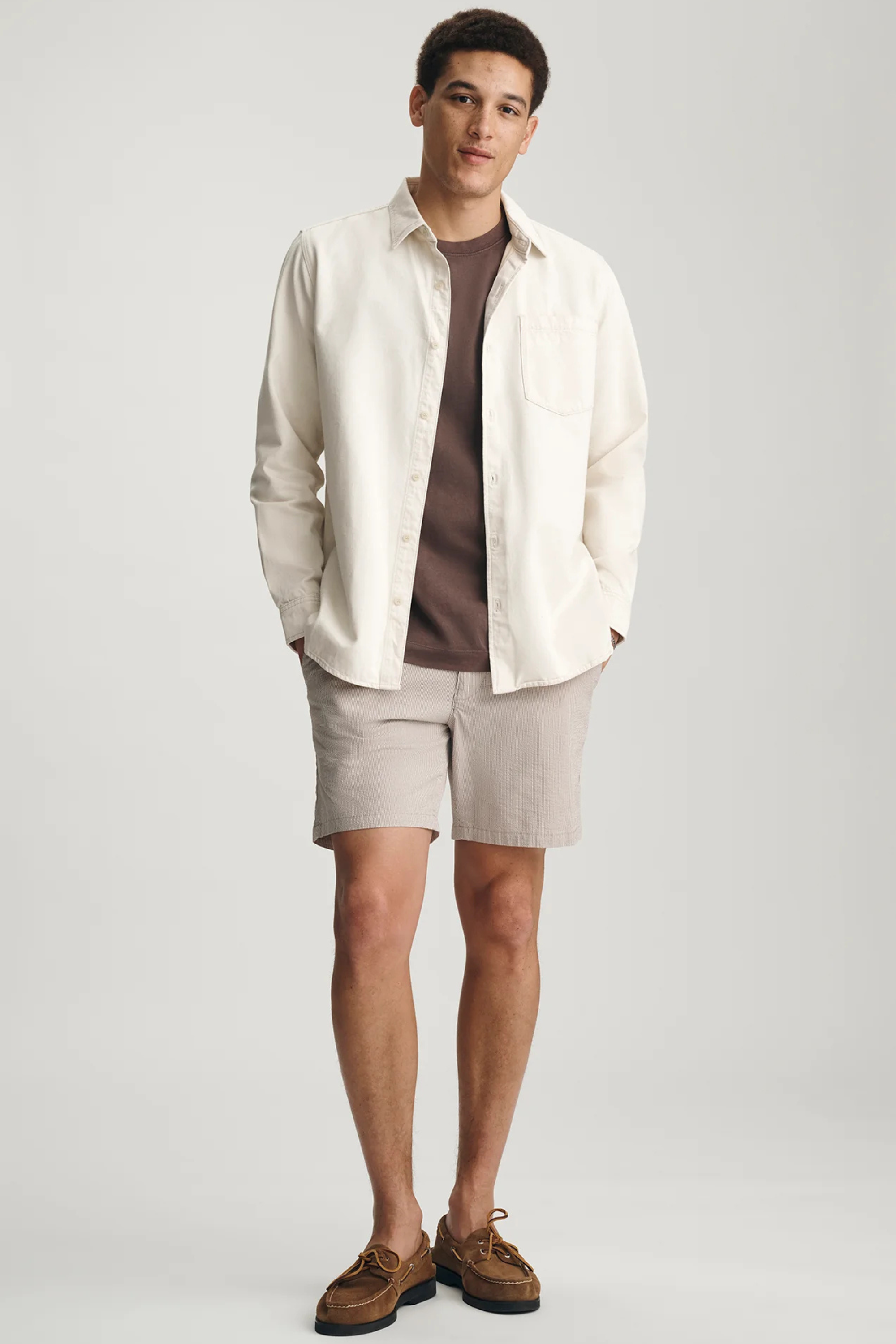 Bill Linen Denim Shirt-Long Sleeves-Vixen Collection, Day Spa and Women's Boutique Located in Seattle, Washington