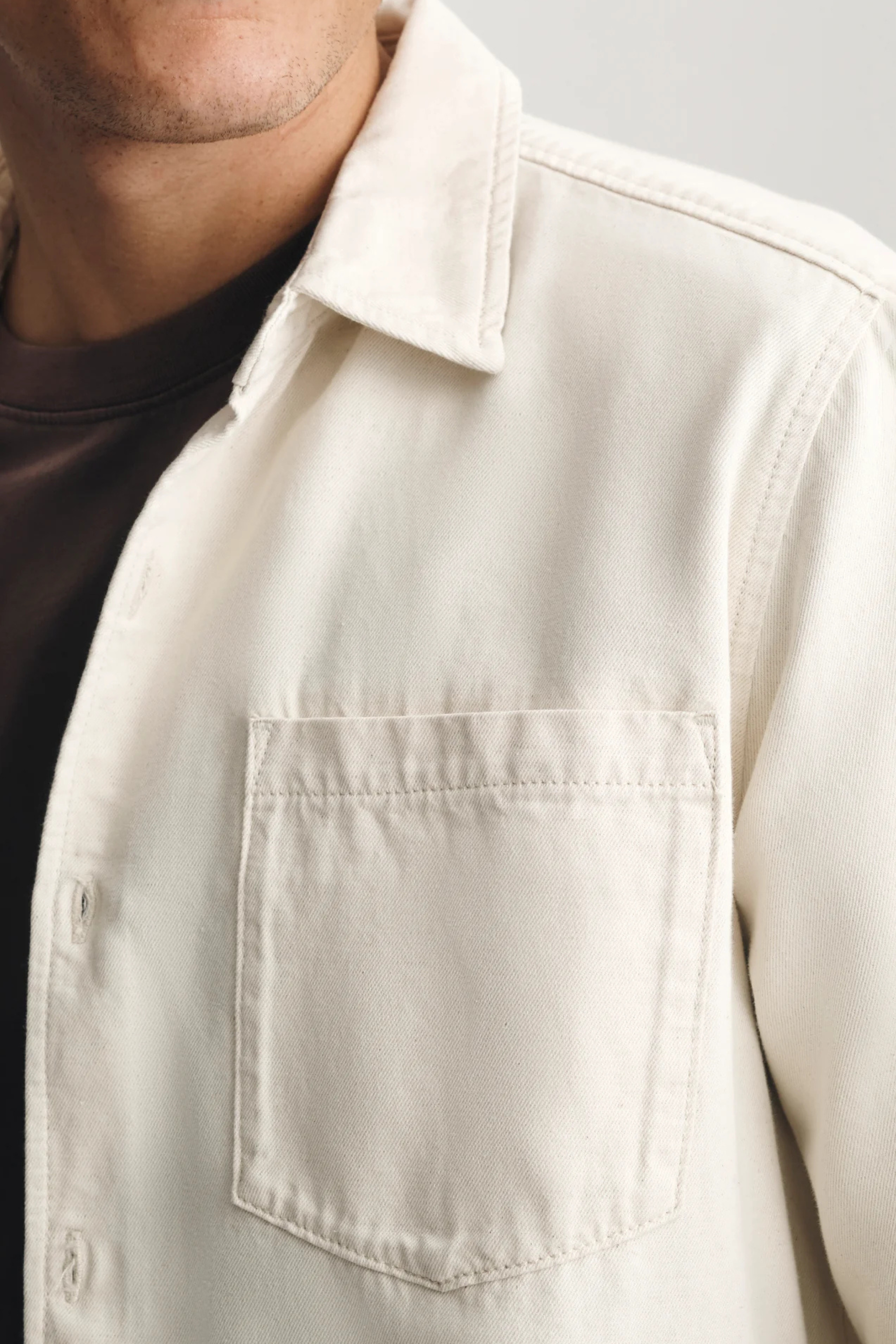 Bill Linen Denim Shirt-Long Sleeves-Vixen Collection, Day Spa and Women's Boutique Located in Seattle, Washington