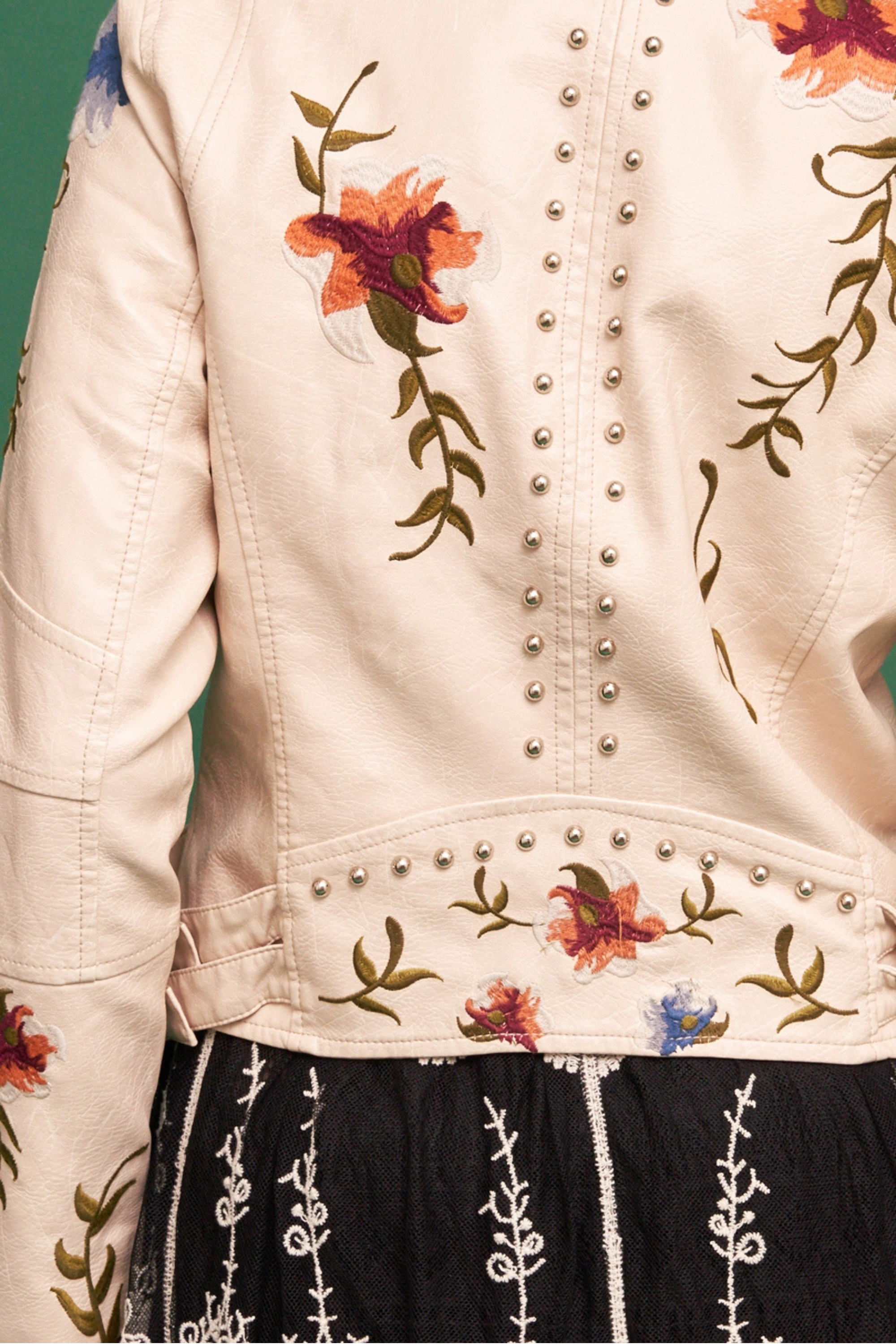 Birds of Paradise Moto Jacket-Jackets-Vixen Collection, Day Spa and Women's Boutique Located in Seattle, Washington