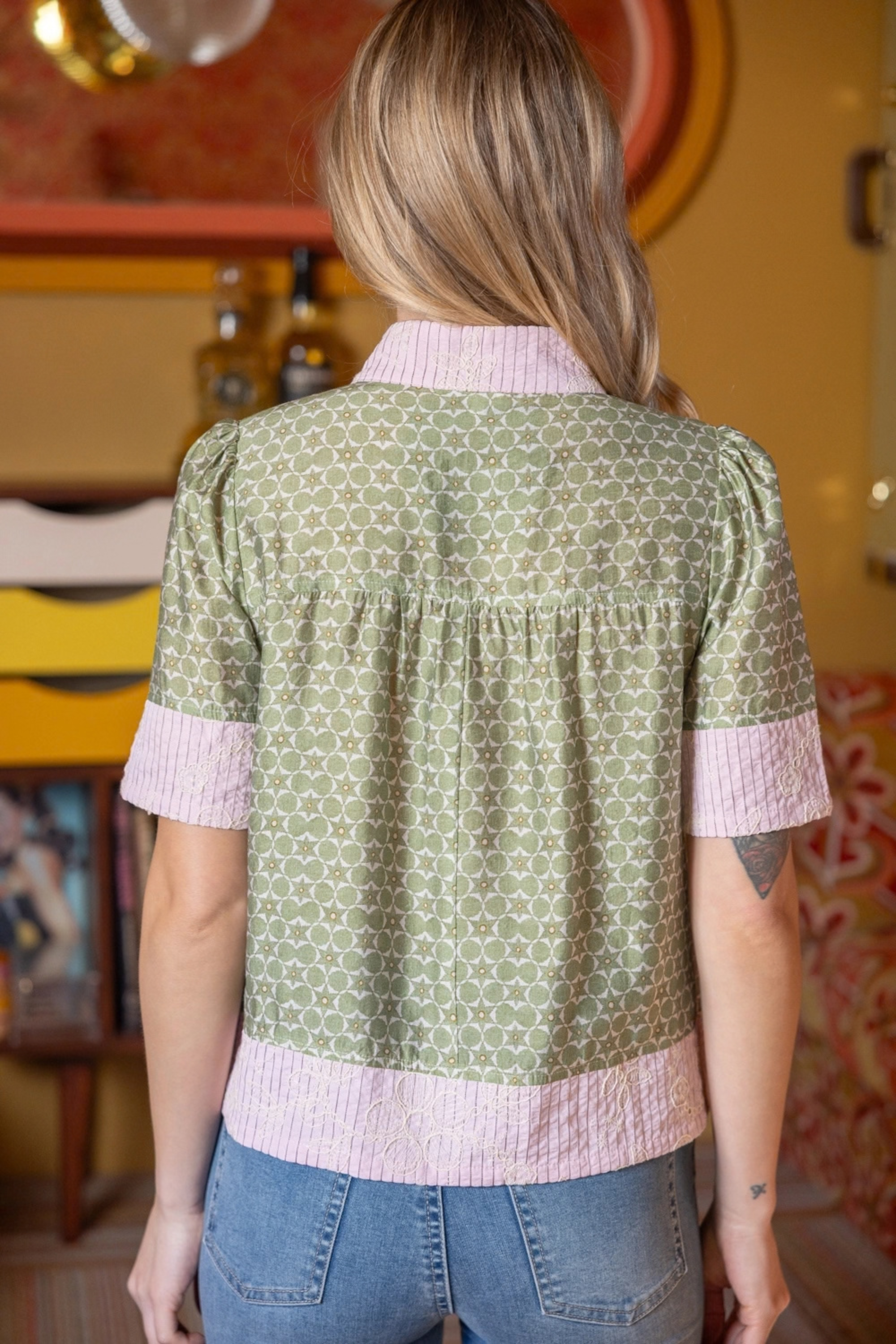 Boho Blouse-Tops-Vixen Collection, Day Spa and Women's Boutique Located in Seattle, Washington