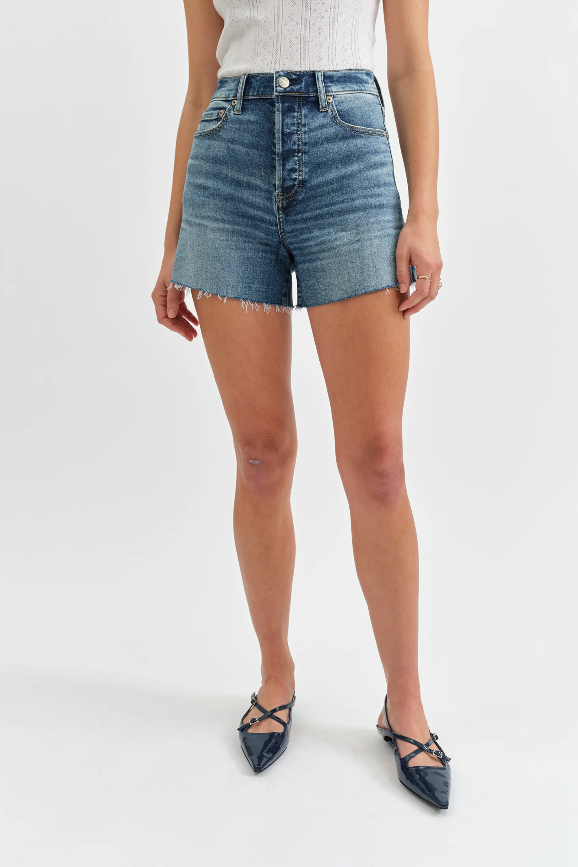 Bottom Line High Rise Shorts-Shorts-Vixen Collection, Day Spa and Women's Boutique Located in Seattle, Washington