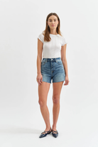 Bottom Line High Rise Shorts-Shorts-Vixen Collection, Day Spa and Women's Boutique Located in Seattle, Washington