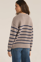 Boyfriend Stripe Sweater-Sweaters-Vixen Collection, Day Spa and Women's Boutique Located in Seattle, Washington