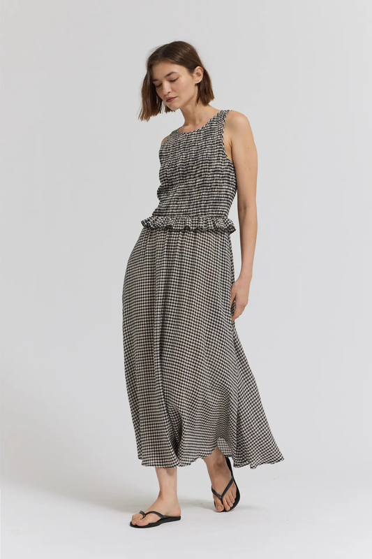 Brooklyn Check Midi-Dresses-Vixen Collection, Day Spa and Women's Boutique Located in Seattle, Washington