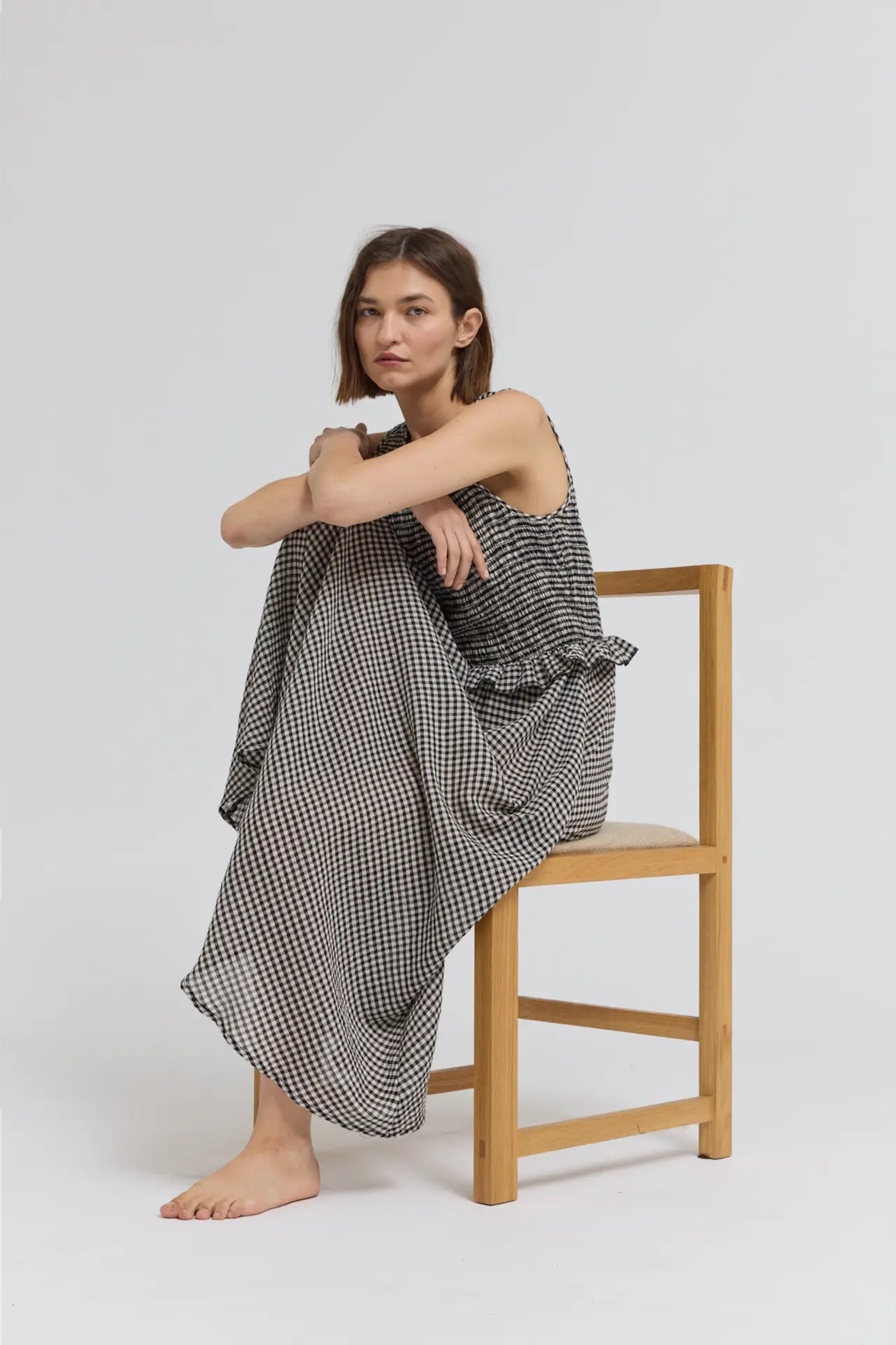 Brooklyn Check Midi-Dresses-Vixen Collection, Day Spa and Women's Boutique Located in Seattle, Washington