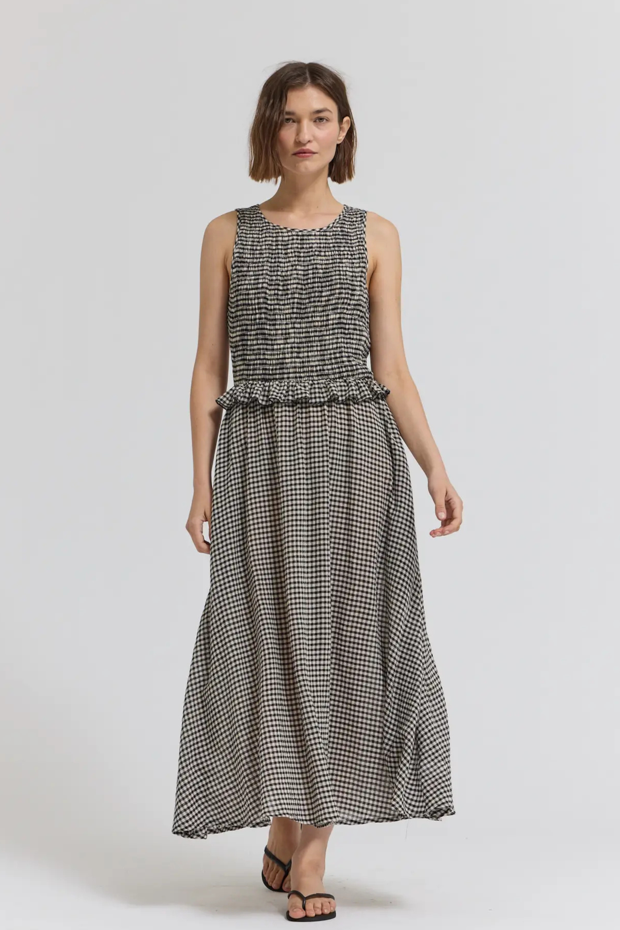 Brooklyn Check Midi-Dresses-Vixen Collection, Day Spa and Women's Boutique Located in Seattle, Washington