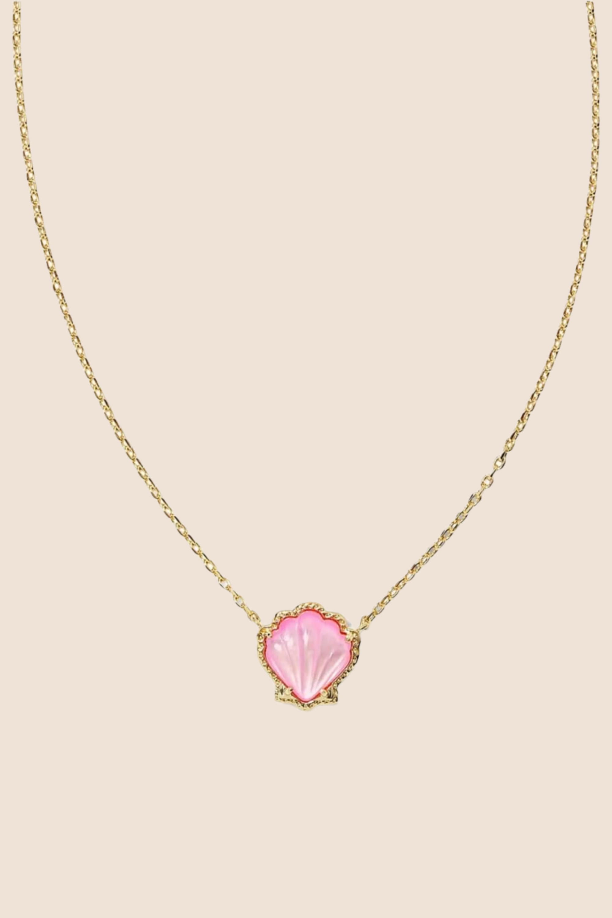Brynne Shell Short Pendant Necklace-Necklaces-Vixen Collection, Day Spa and Women's Boutique Located in Seattle, Washington