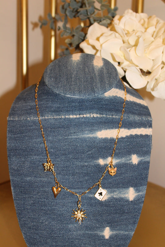 Vixen Charmed Necklace-Necklaces-Vixen Collection, Day Spa and Women's Boutique Located in Seattle, Washington