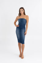 Level99 Kayla Denim Dress-Dresses-Vixen Collection, Day Spa and Women's Boutique Located in Seattle, Washington