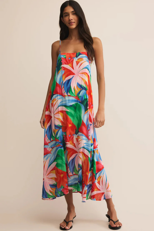 Coast Villa Floral Maxi Dress-Dresses-Vixen Collection, Day Spa and Women's Boutique Located in Seattle, Washington