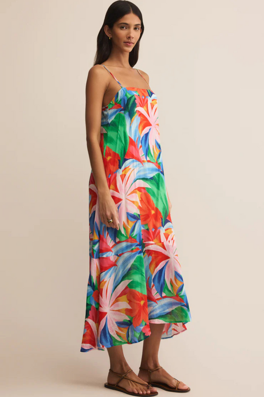Coast Villa Floral Maxi Dress-Dresses-Vixen Collection, Day Spa and Women's Boutique Located in Seattle, Washington