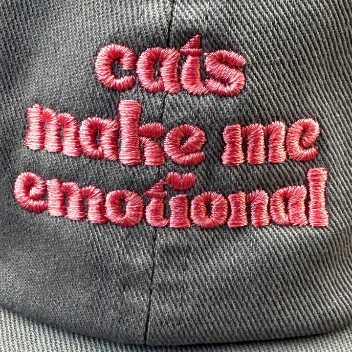 Cats Make Me Emotional Baseball Cap-Hats-Vixen Collection, Day Spa and Women's Boutique Located in Seattle, Washington
