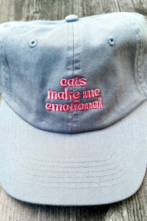 Cats Make Me Emotional Baseball Cap-Hats-Vixen Collection, Day Spa and Women's Boutique Located in Seattle, Washington