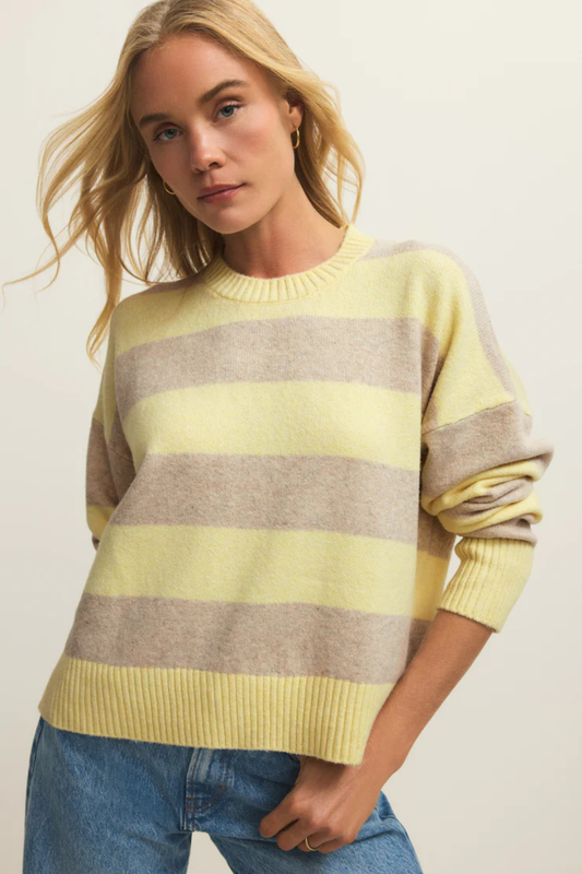 Cirrus Stripe Sweater-Sweaters-Vixen Collection, Day Spa and Women's Boutique Located in Seattle, Washington
