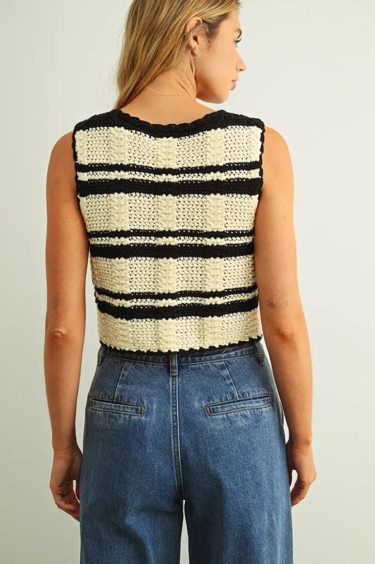 Coastal Current Tie Tank-Tops-Vixen Collection, Day Spa and Women's Boutique Located in Seattle, Washington
