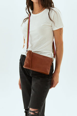 Consuela Brandy Midtown Crossbody-Bags + Wallets-Vixen Collection, Day Spa and Women's Boutique Located in Seattle, Washington