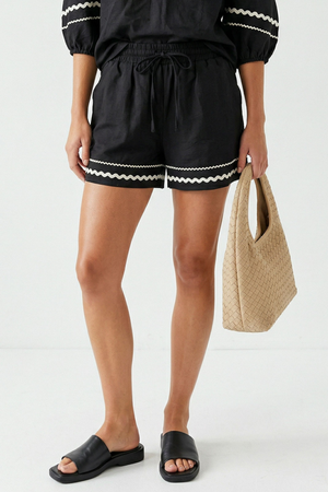 Shelly Linen Shorts-Shorts-Vixen Collection, Day Spa and Women's Boutique Located in Seattle, Washington