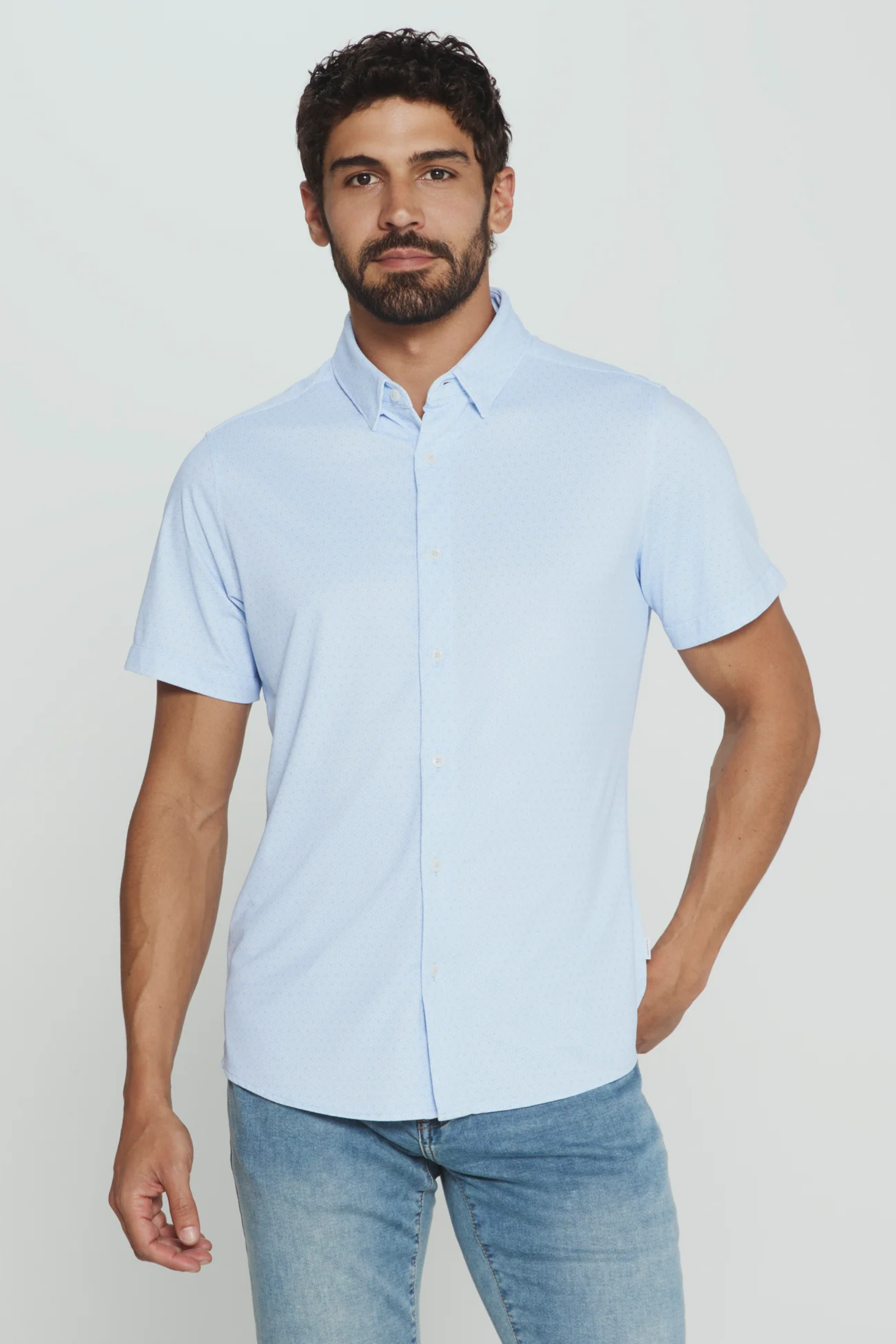 Corsica Short Sleeve Shirt-Men's Tops-Vixen Collection, Day Spa and Women's Boutique Located in Seattle, Washington