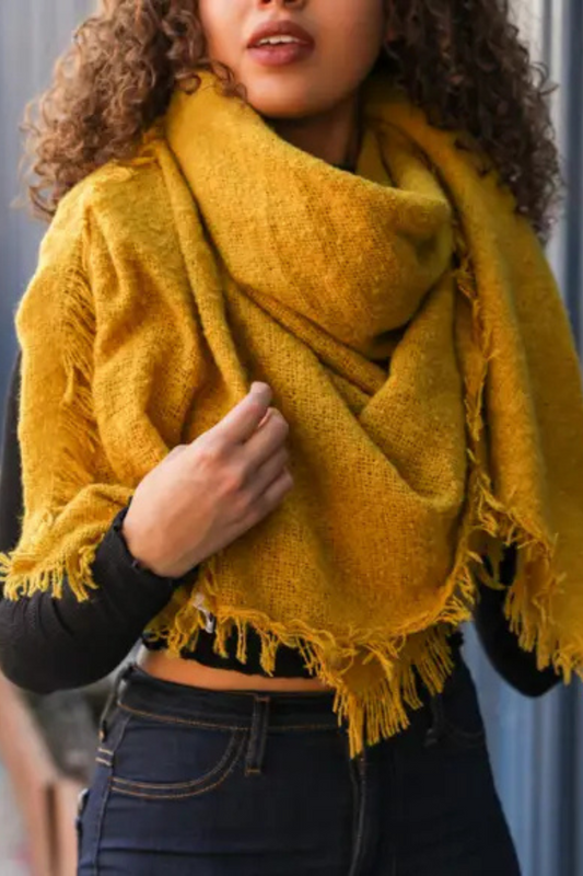 Cozy Mohair Blanket Scarf-Scarves-Vixen Collection, Day Spa and Women's Boutique Located in Seattle, Washington