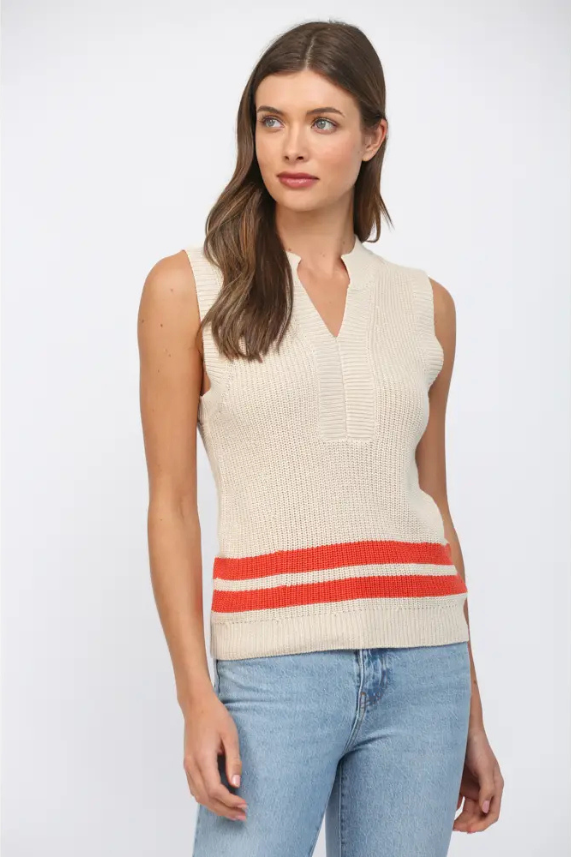 Creamsicle Knit Tank-Tank Tops-Vixen Collection, Day Spa and Women's Boutique Located in Seattle, Washington
