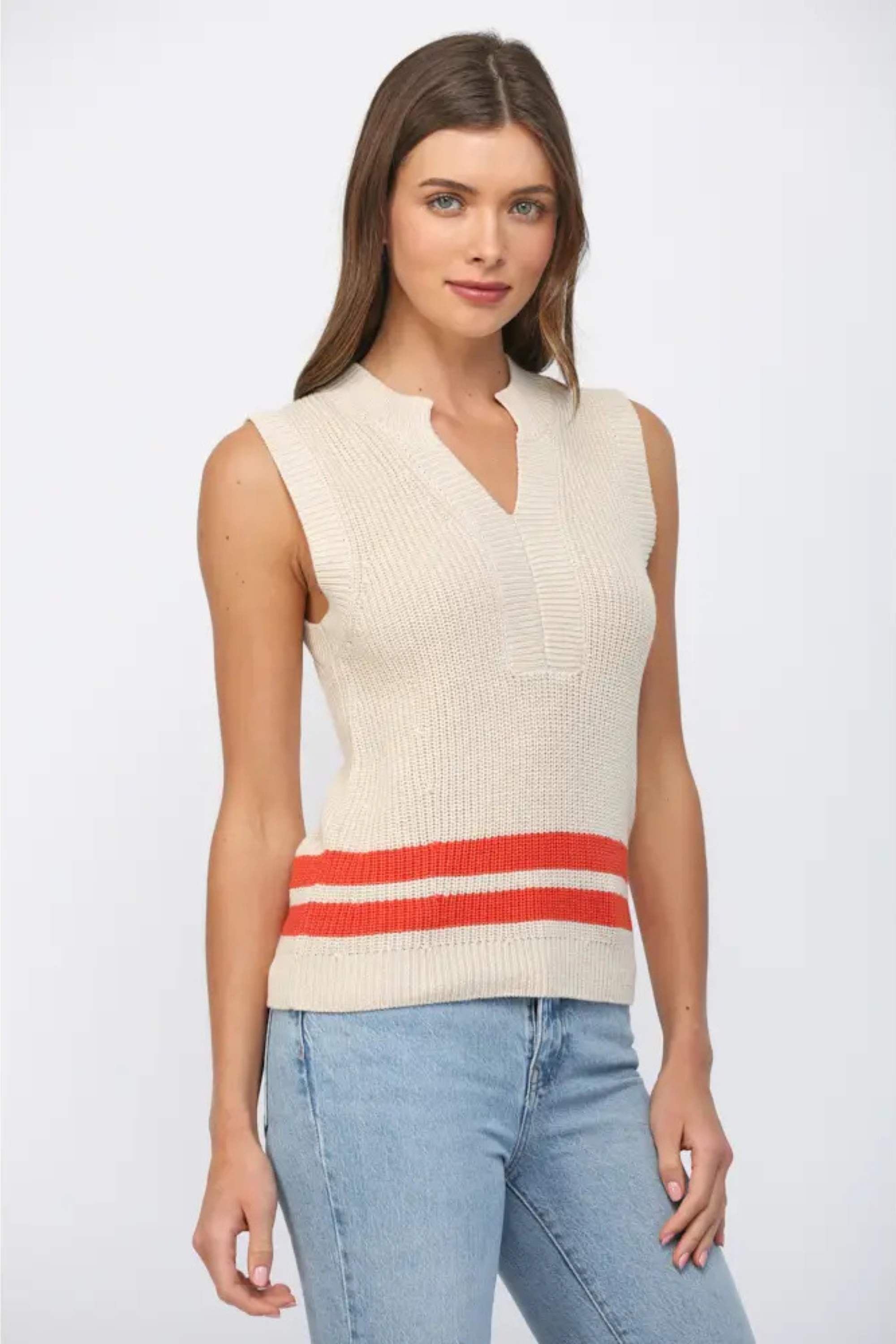 Creamsicle Knit Tank-Tank Tops-Vixen Collection, Day Spa and Women's Boutique Located in Seattle, Washington