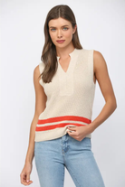 Creamsicle Knit Tank-Tank Tops-Vixen Collection, Day Spa and Women's Boutique Located in Seattle, Washington