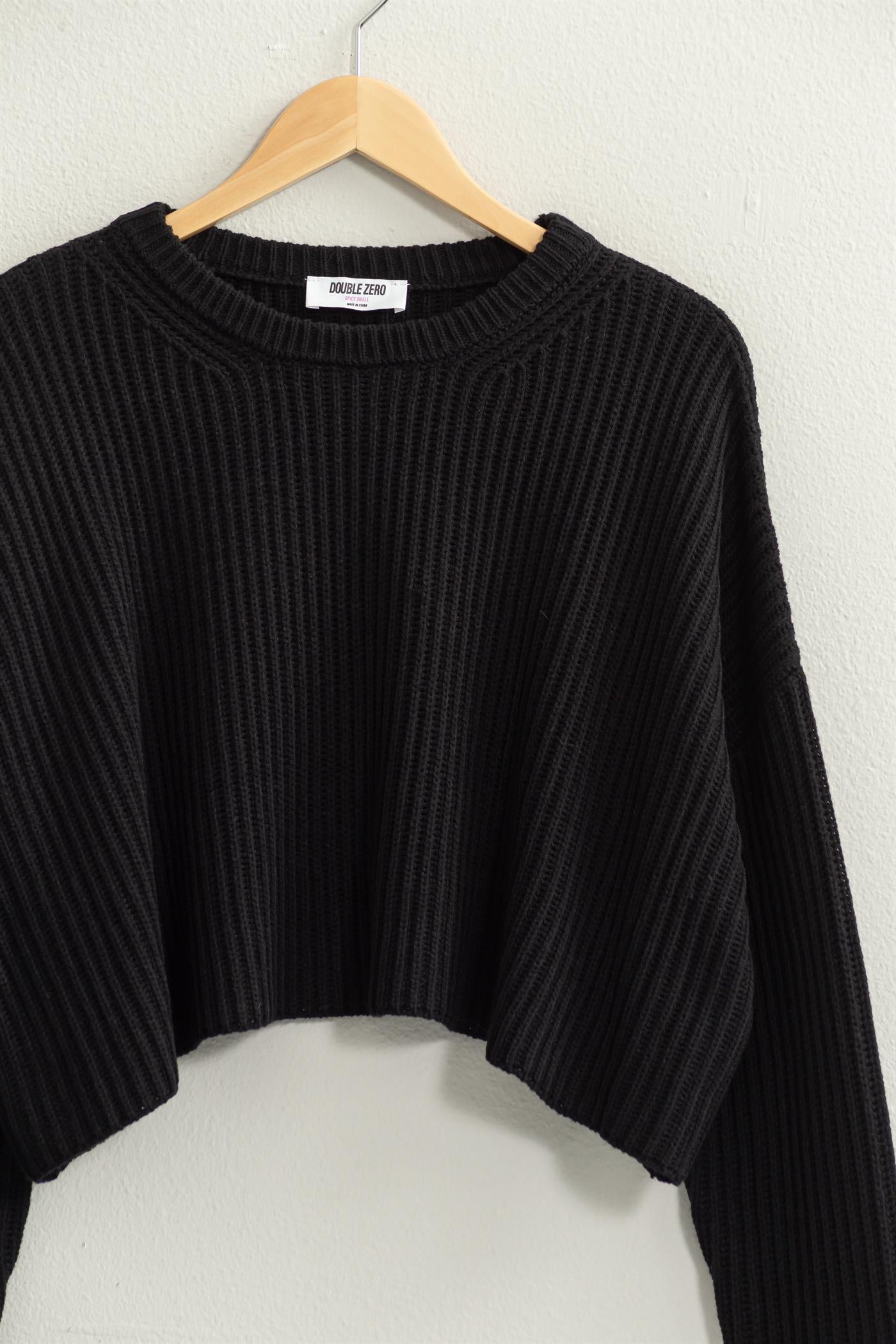 Women's Rib Cropped Sweater | Vixen Collection