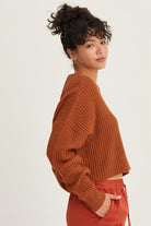 Rosie Cropped Sweater-Sweaters-Vixen Collection, Day Spa and Women's Boutique Located in Seattle, Washington