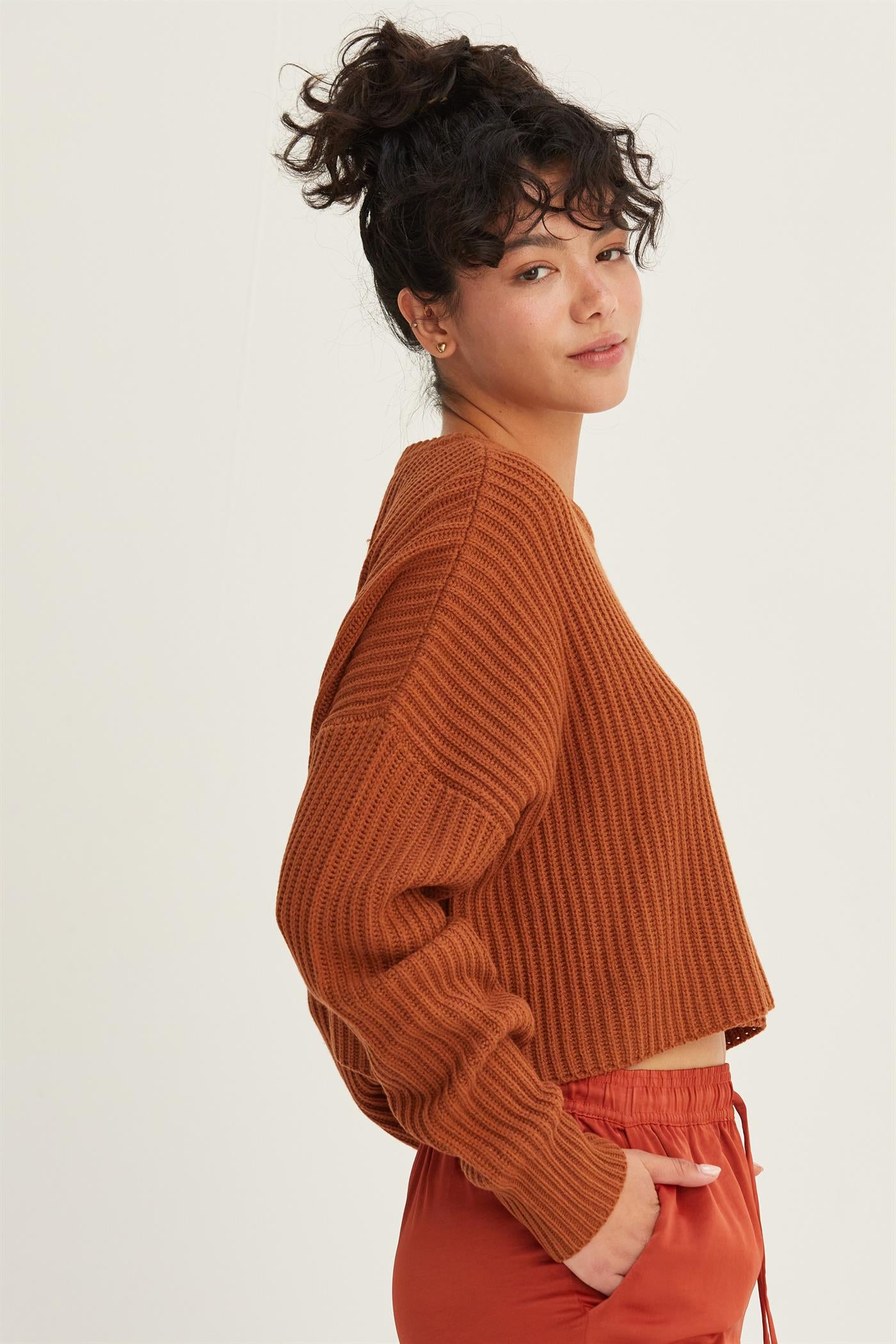 Rosie Cropped Sweater-Sweaters-Vixen Collection, Day Spa and Women's Boutique Located in Seattle, Washington