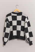 Dama Checkmate Sweater-Cardigans-Vixen Collection, Day Spa and Women's Boutique Located in Seattle, Washington