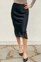 Dawn Lace Midi Skirt-Skirts-Vixen Collection, Day Spa and Women's Boutique Located in Seattle, Washington