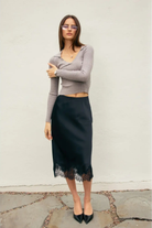 Dawn Lace Midi Skirt-Skirts-Vixen Collection, Day Spa and Women's Boutique Located in Seattle, Washington