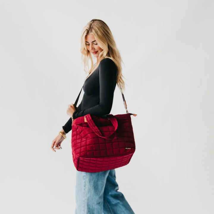 Day Dreamer Quilted Tote Bag-Bags + Wallets-Vixen Collection, Day Spa and Women's Boutique Located in Seattle, Washington