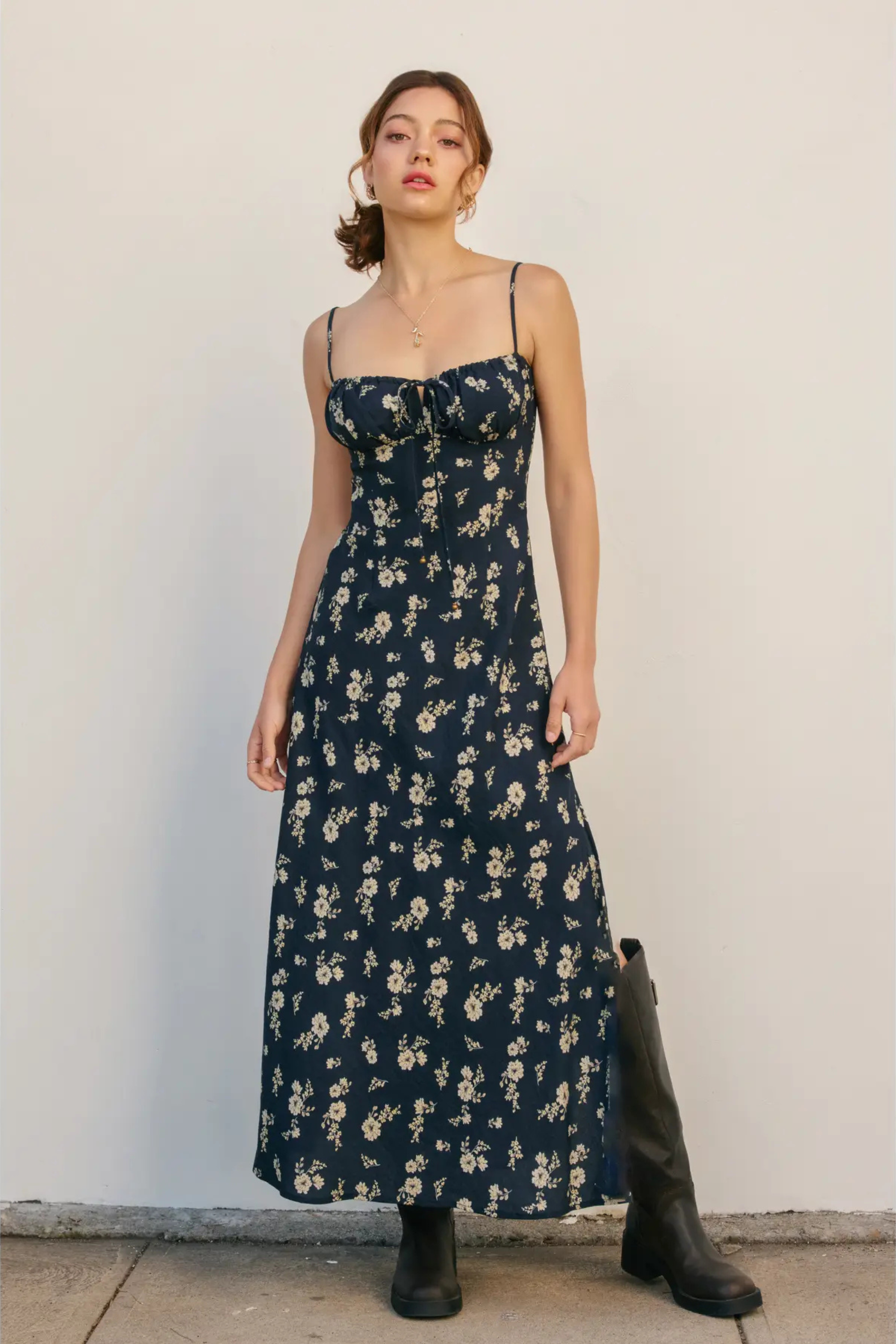 Z Supply Denim Wash Smocked Dress | Vixen Collection