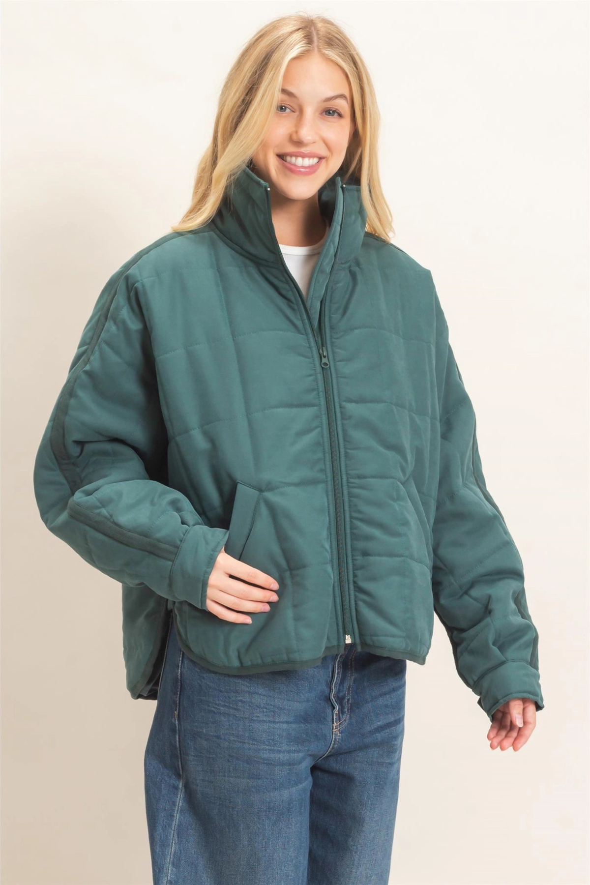 Destiny Quilted Puffer-Jackets-Vixen Collection, Day Spa and Women's Boutique Located in Seattle, Washington