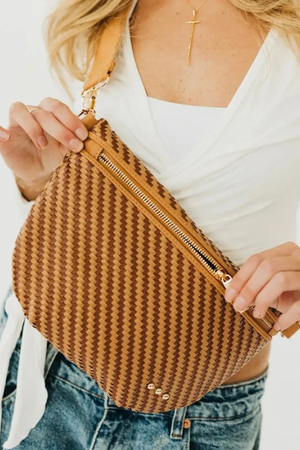 Diagonal Woven Westlyn Bum Bag