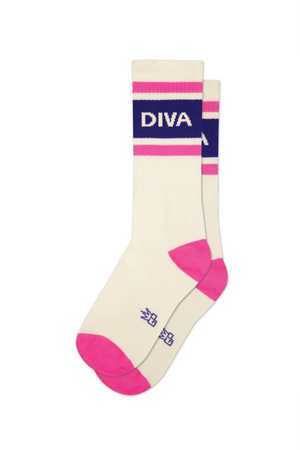 Diva Gym Crew Socks-Socks-Vixen Collection, Day Spa and Women's Boutique Located in Seattle, Washington