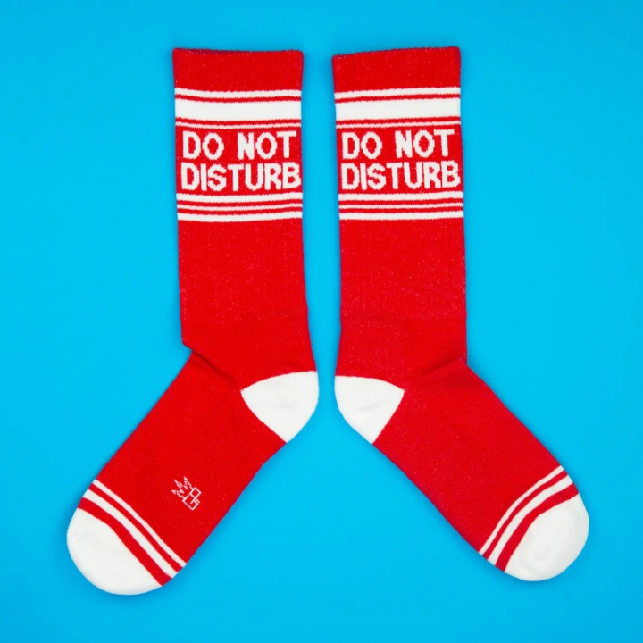 Do Not Disturb Gym Crew Socks-Socks-Vixen Collection, Day Spa and Women's Boutique Located in Seattle, Washington