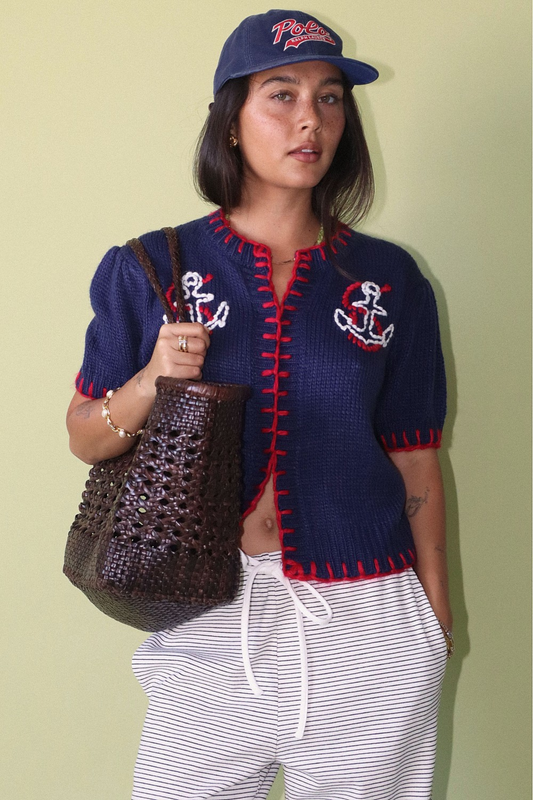 Dockside Darling Knit Cardigan-Tops-Vixen Collection, Day Spa and Women's Boutique Located in Seattle, Washington
