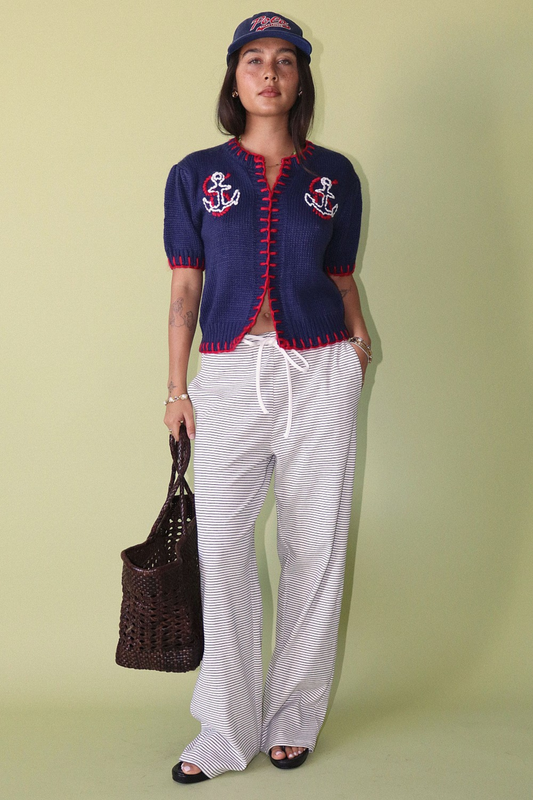 Dockside Darling Knit Cardigan-Tops-Vixen Collection, Day Spa and Women's Boutique Located in Seattle, Washington
