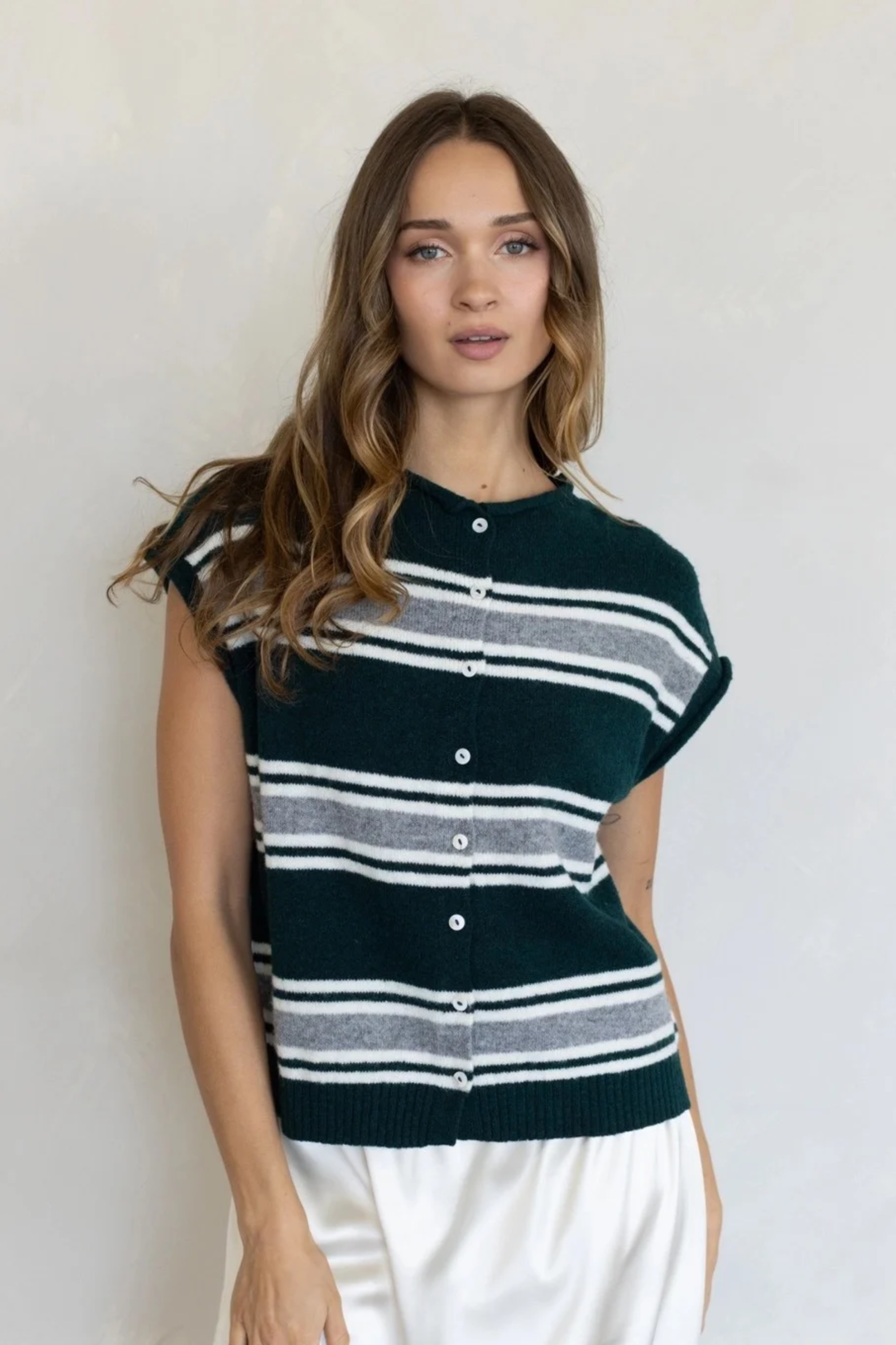 Downtown Cardigan Vest-Sweaters-Vixen Collection, Day Spa and Women's Boutique Located in Seattle, Washington
