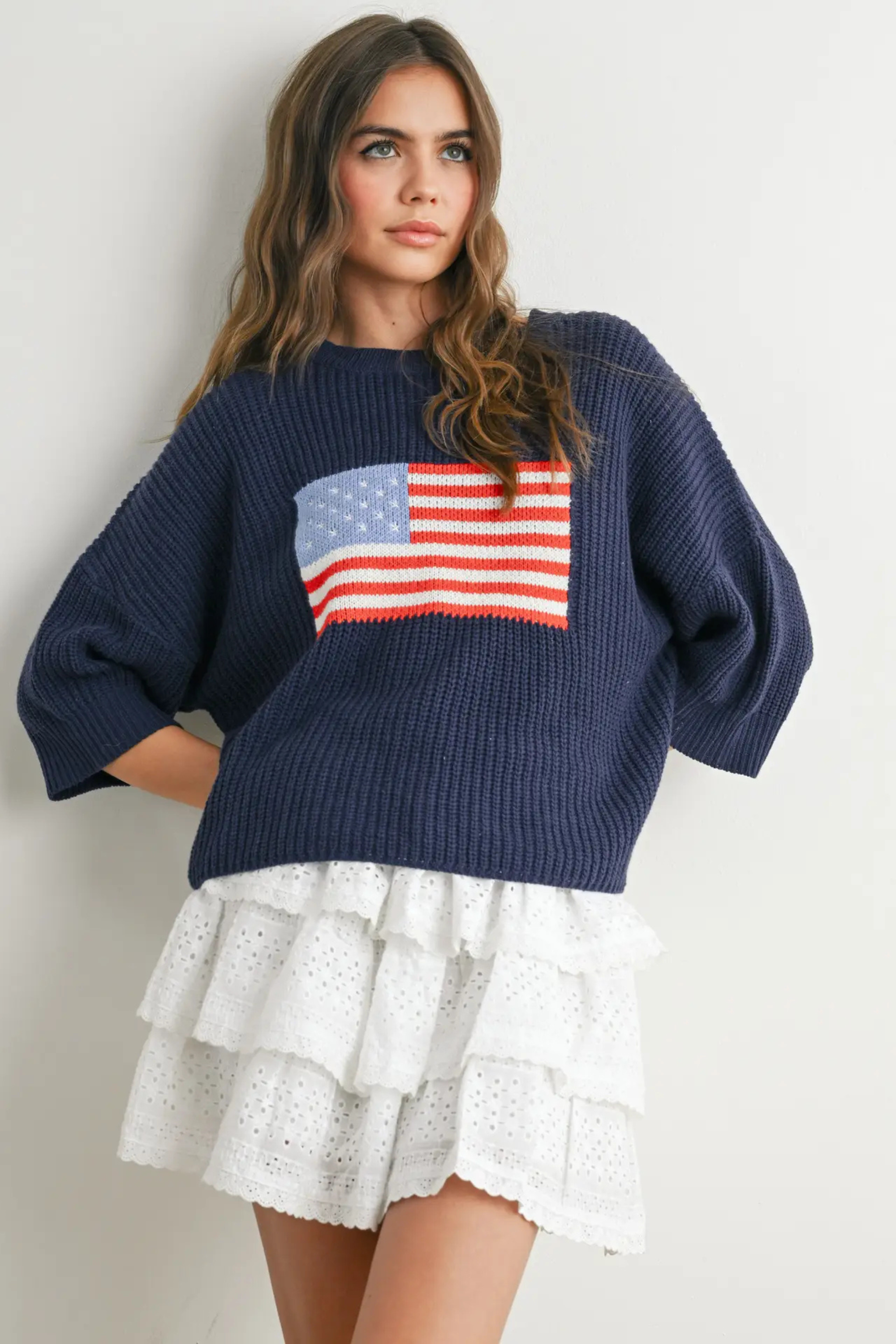 Driftwood Americana Sweater-Sweaters-Vixen Collection, Day Spa and Women's Boutique Located in Seattle, Washington